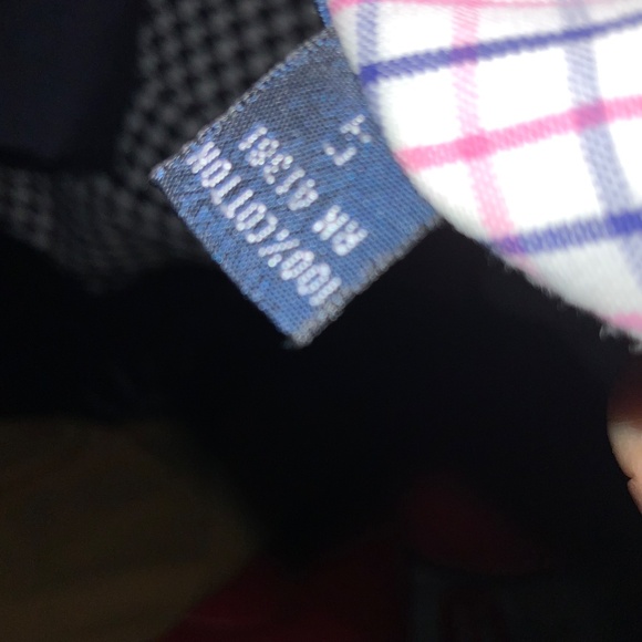 Ralph Lauren Classic Fit pink blue check cotton button front shirt Sz S - Picture 8 of 8